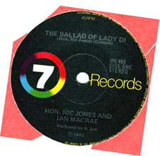 "The Ballad of Lady Di" 45 single image