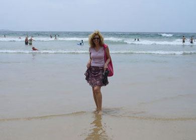 Cyndy at Manly Beach