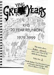 20-year reunion booklet