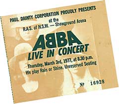 ABBA ticket