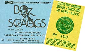 Boz Scaggs and ELO tickets