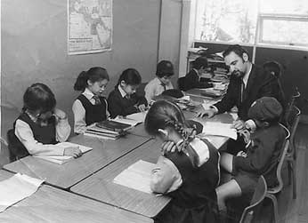 In the classroom, 1971